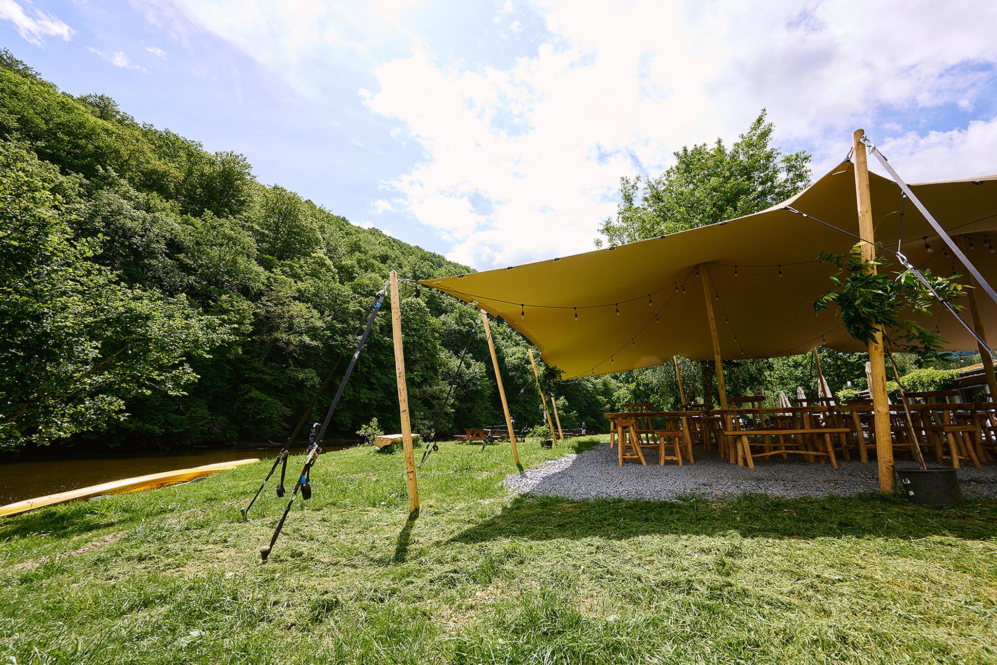 Stretchtent 10,5 x 12 meter