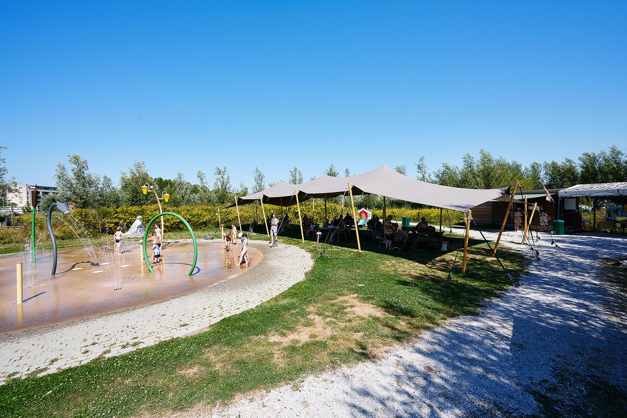 Stretchtent 7,5x20 meter