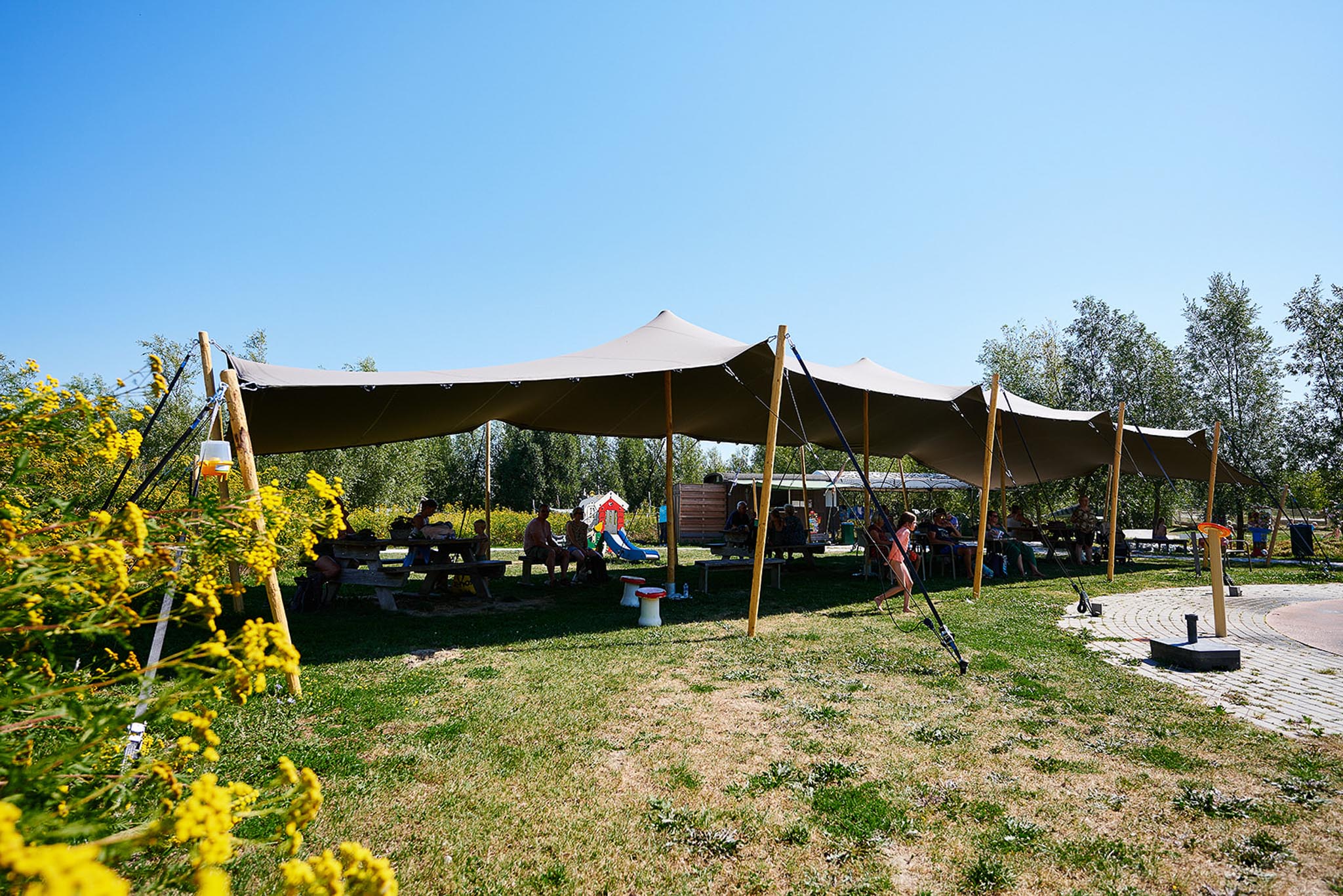Stretchtent 7,5x20 meter