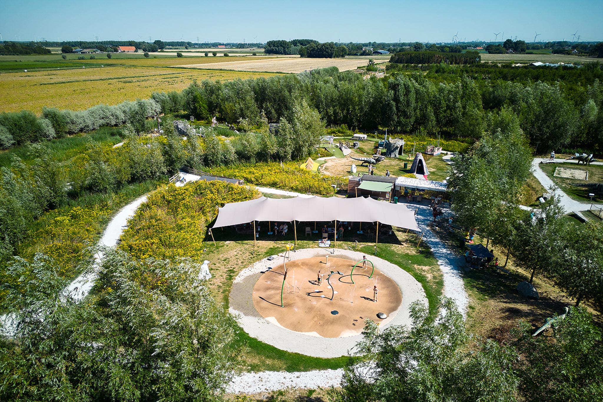 Stretchtent 7,5x20 meter