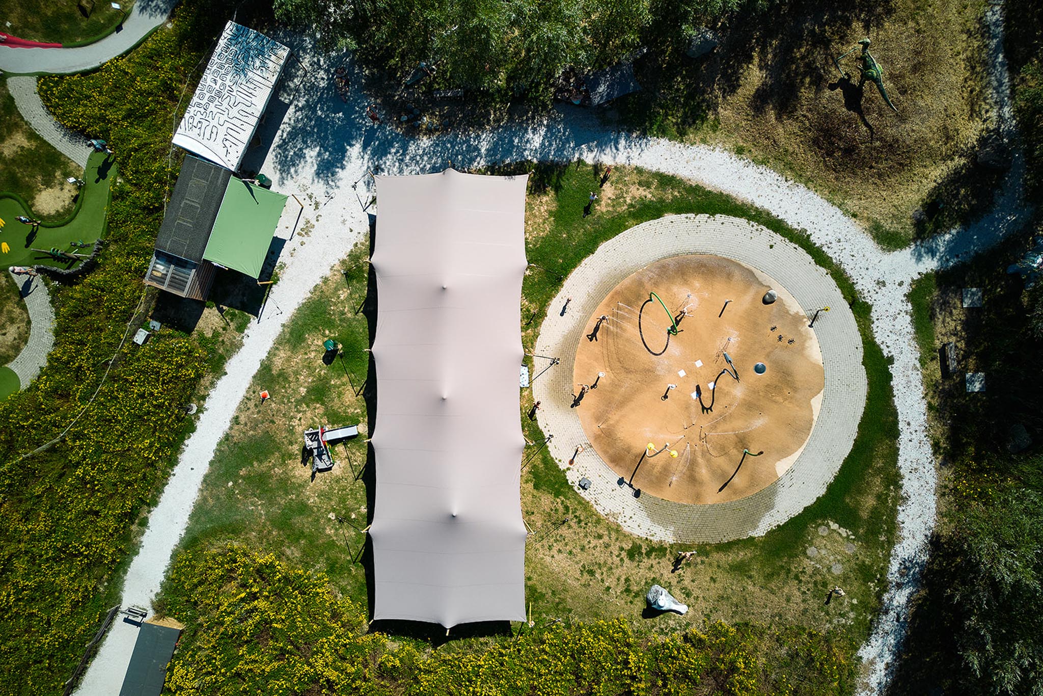 Stretchtent 7,5x20 meter