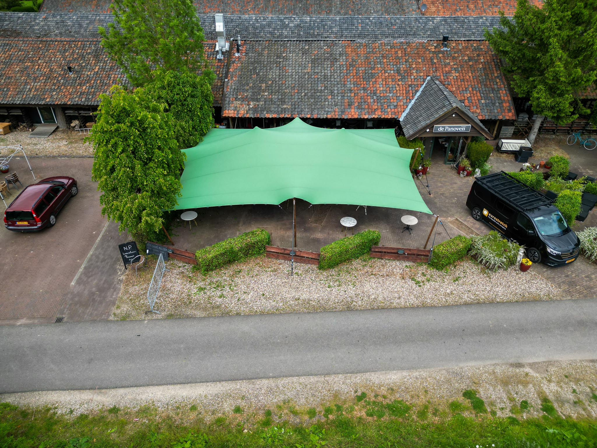 Stretchtent 9x12 meter