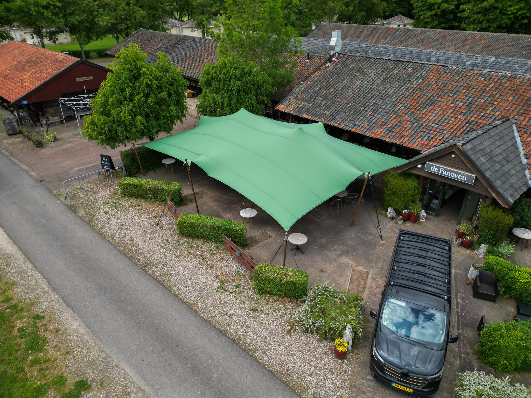 Stretchtent 9x12 meter