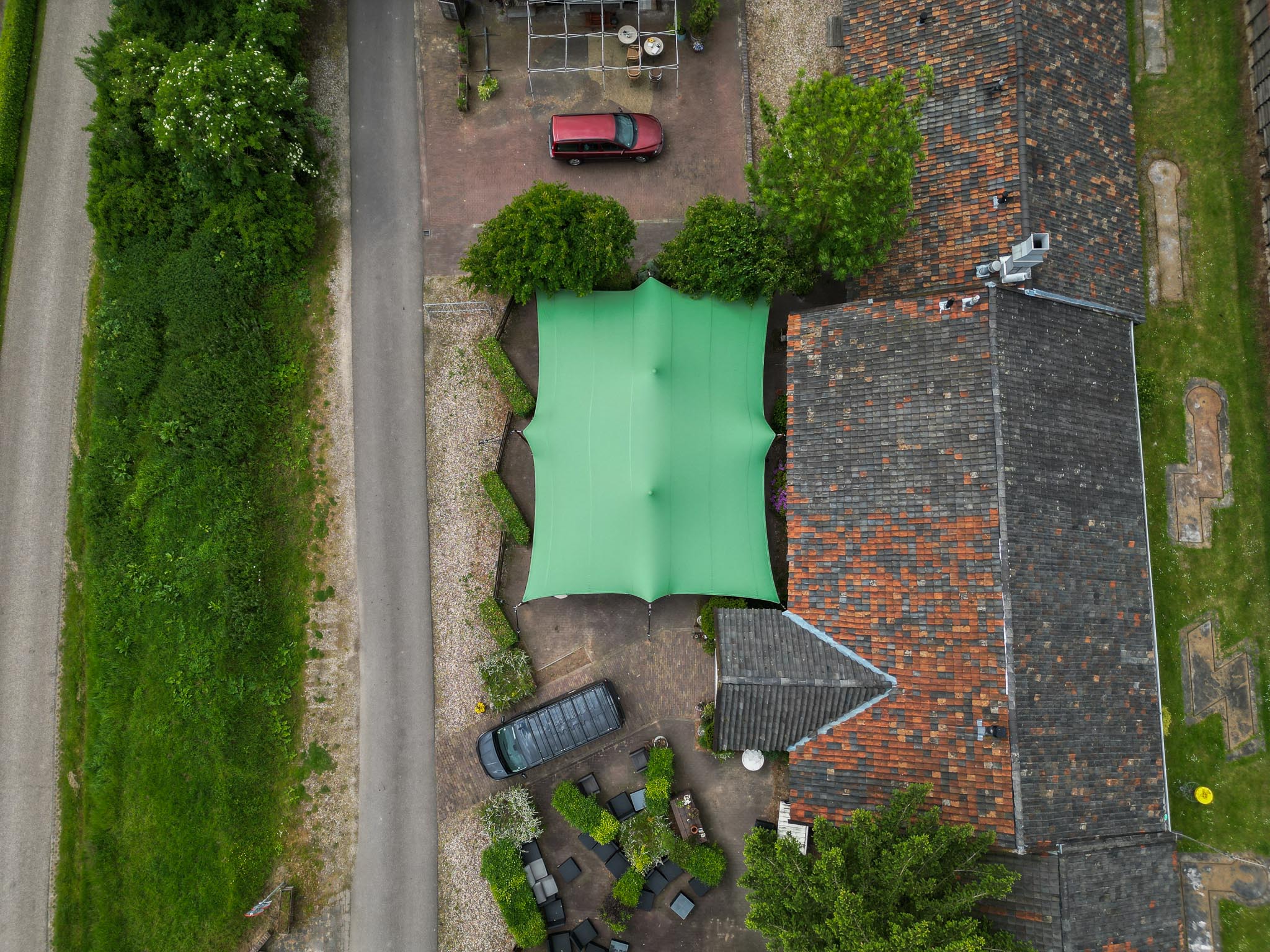 Stretchtent 9x12 meter