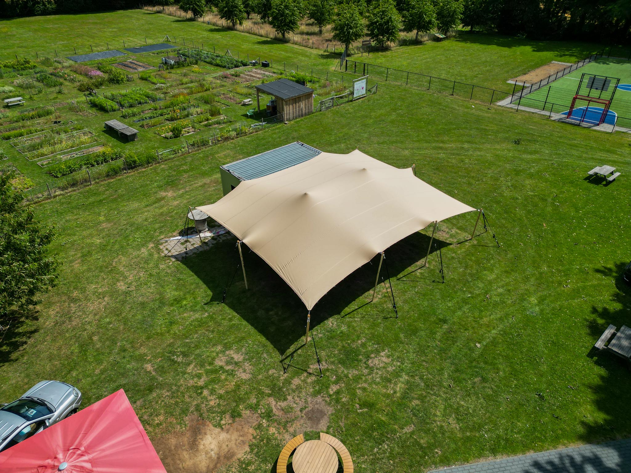Stretchtent 9x12 meter