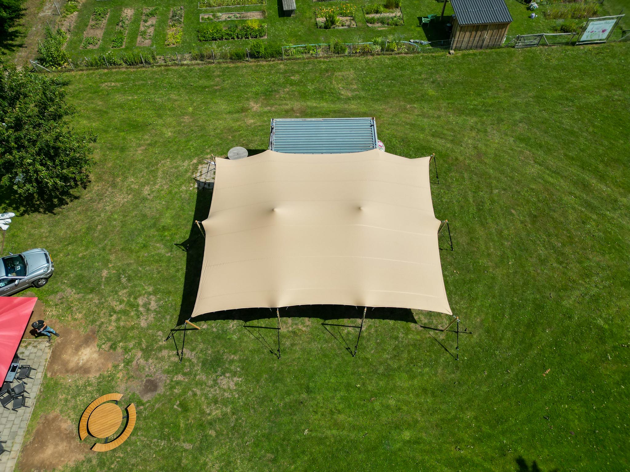 Stretchtent 9x12 meter